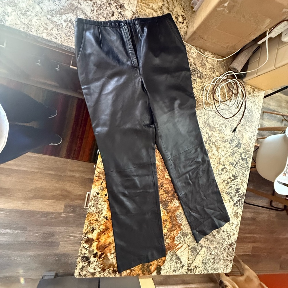 Real leather pants from the 1980s !